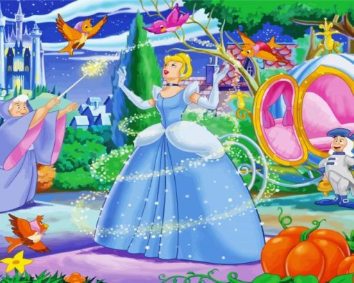 Cartoon Cinderella Characters Diamond Painting