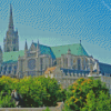 Chartres Cathedral Building In France Diamond Paintings