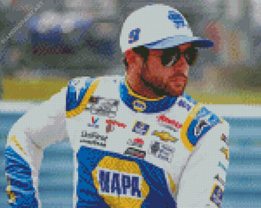 Chase Elliott Car Racer Diamond Painting