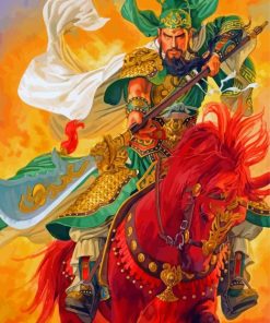 Chinese Soldier Guan Yu Diamond Painting