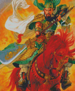 Chinese Soldier Guan Yu Diamond Painting