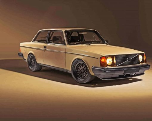 Classic Volvo 240 Saloon Car Diamond Painting