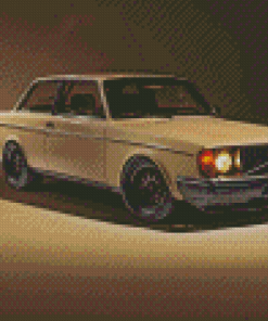 Classic Volvo 240 Saloon Car Diamond Painting