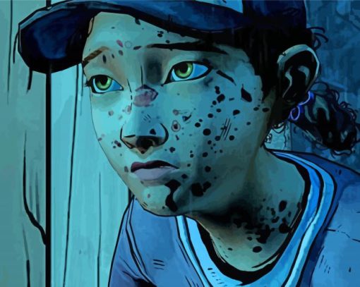 Clementine The Walking Dead Diamond Painting