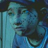 Clementine The Walking Dead Diamond Painting