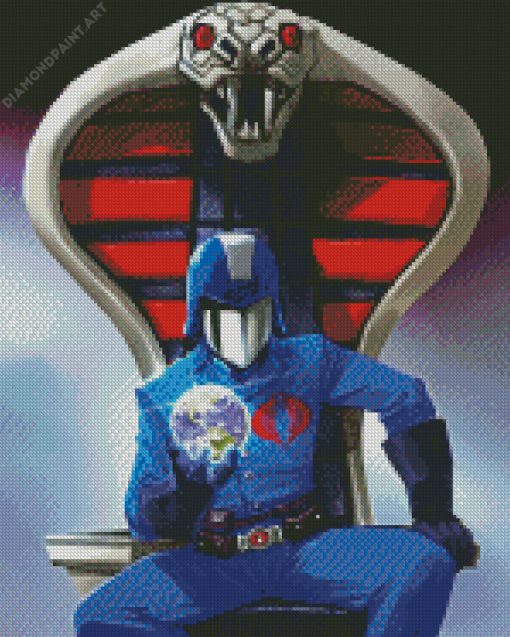 Cobra Commander Villain Diamond Painting