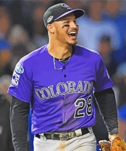 Colorado Rockies Baseball Player Diamond Painting