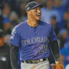 Colorado Rockies Baseball Player Diamond Painting