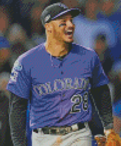 Colorado Rockies Baseball Player Diamond Painting