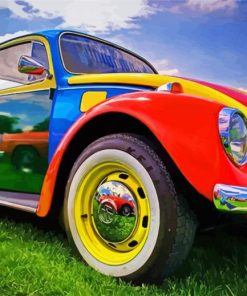 Colorful Volkswagen Bug Diamond Painting