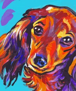 Dachshund Dog Colorful Diamond Paintings