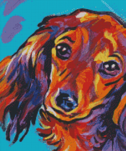 Dachshund Dog Colorful Diamond Paintings