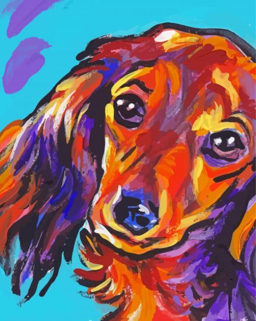 Dachshund Dog Colorful Diamond Paintings