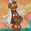 Dr Goomba Mario Diamond Painting