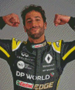 Driver Daniel Ricciardo Diamond Painting