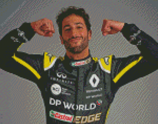 Driver Daniel Ricciardo Diamond Painting