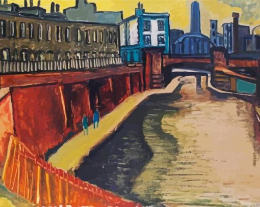 England London Canal Art Diamond Paintings