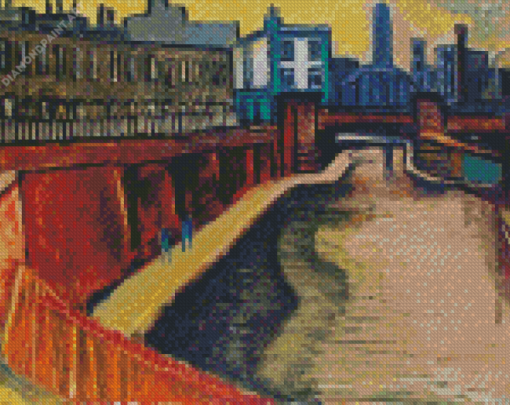 England London Canal Art Diamond Paintings