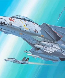 F14 Tomcat Aircraft Diamond Painting