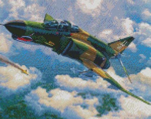 F4 Phantom Jet Diamond Painting