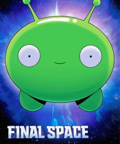 Final Space Mooncake Poster Diamond Painting