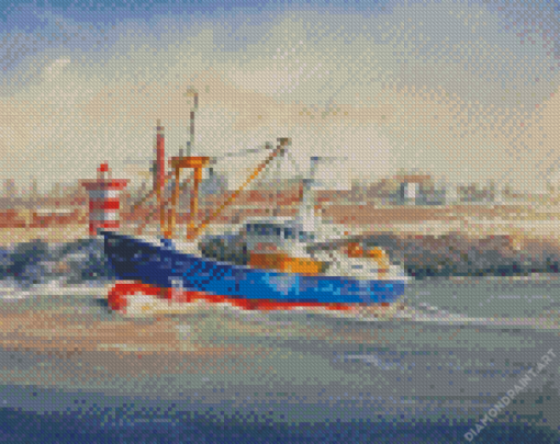 Fishing Trawler Diamond Painting