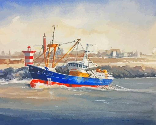 Fishing Trawler Diamond Painting