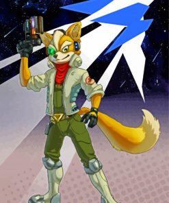 Fox McCloud Star Fox Game Diamond Painting