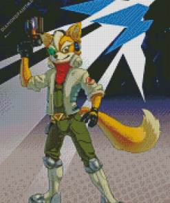 Fox McCloud Star Fox Game Diamond Painting