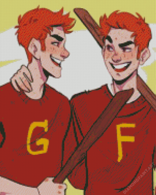 Fred Et George Weasley Art Diamond Painting