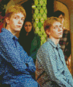 Fred Et George Weasley From Harry Potter Diamond Painting