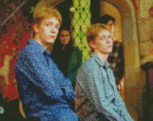 Fred Et George Weasley From Harry Potter Diamond Painting