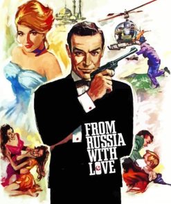 From Russia With Love Movie Poster Diamond Painting