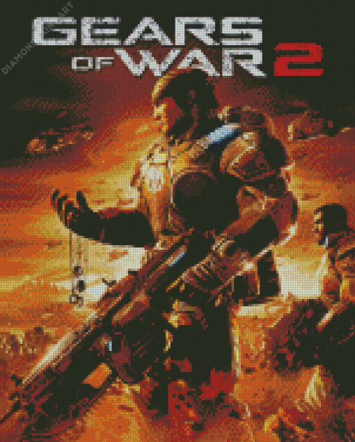 Gears Of War Game Poster Diamond Painting