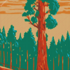 Giant Sequoia Tree Diamond Painting