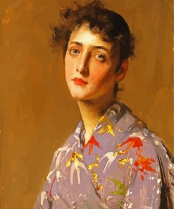 Girl In Japanese Custom William Merritt Chase Diamond Painting