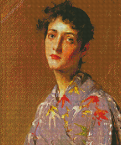 Girl In Japanese Custom William Merritt Chase Diamond Painting