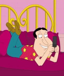 Glenn Quagmire Chatting On Phone Diamond Painting