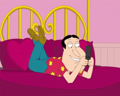 Glenn Quagmire Chatting On Phone Diamond Painting