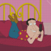 Glenn Quagmire Chatting On Phone Diamond Painting