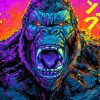 Godzilla King Kong Art Diamond Painting