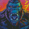 Godzilla King Kong Art Diamond Painting