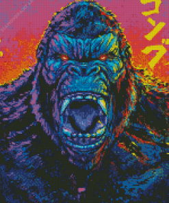 Godzilla King Kong Art Diamond Painting