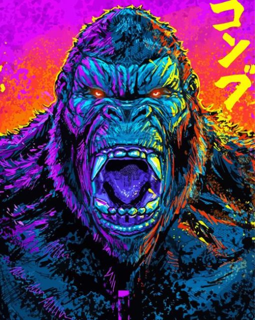 Godzilla King Kong Art Diamond Painting