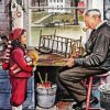 Grandpa In Workshop Art Diamond Painting