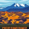 Great Sand Dunes National Park Poster Diamond Paintings