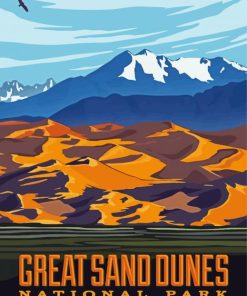 Great Sand Dunes National Park Poster Diamond Paintings