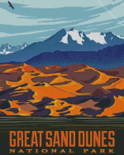 Great Sand Dunes National Park Poster Diamond Paintings