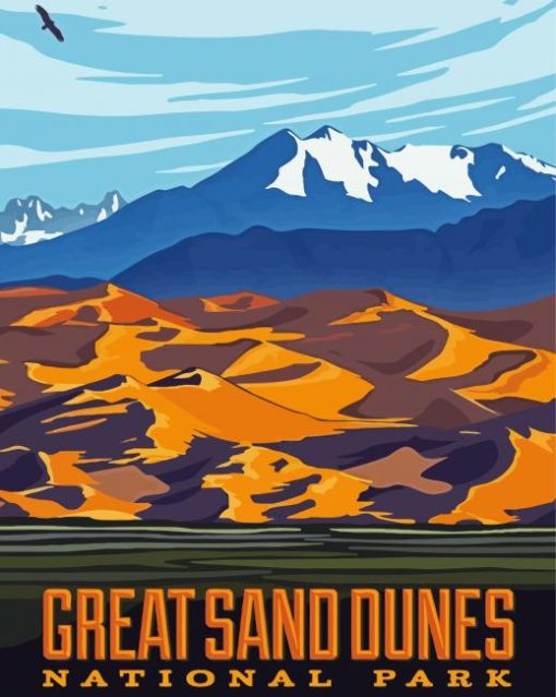 Great Sand Dunes National Park Poster Diamond Paintings