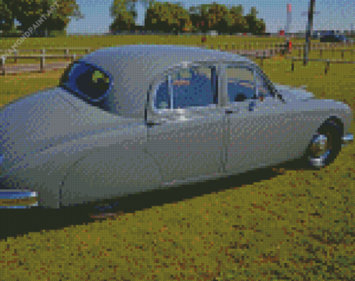 Grey Jaguar Mark 1 Diamond Painting